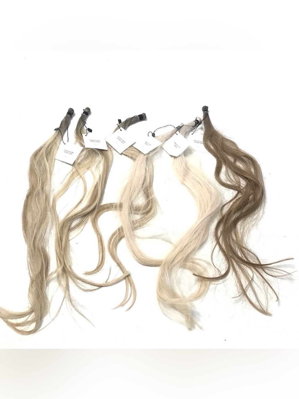 Intertwined 22” Rooted Marble Blonde Piano Luxe Hand-tied Weft Human Hair New